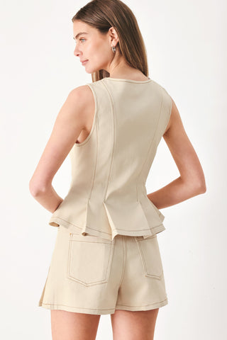 SOFT POWER WOVEN VEST - Glamourous Grace
