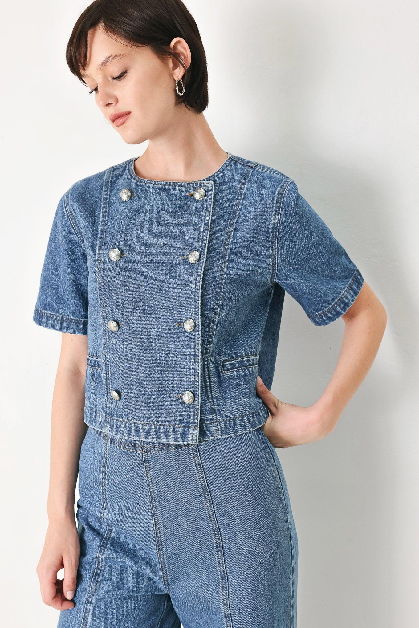 CITY ARMOR DENIM JACKET - Glamourous Grace