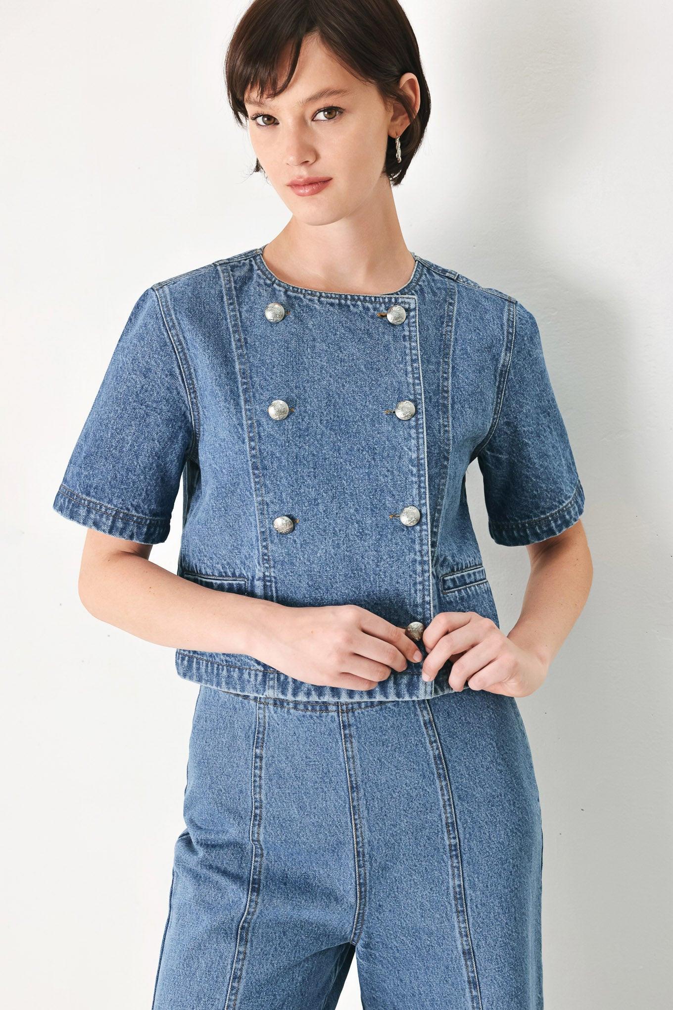 CITY ARMOR DENIM JACKET - Glamourous Grace