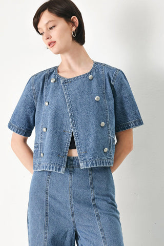 CITY ARMOR DENIM JACKET - Glamourous Grace