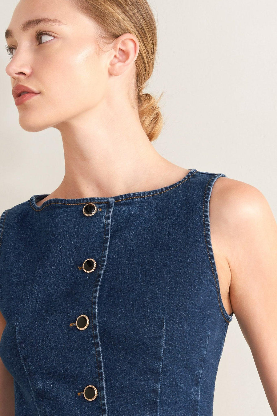 RETRO STREET DENIM VEST - Glamourous Grace