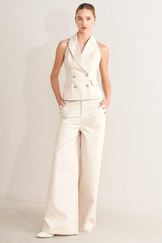 RUNWAY TAILORED WOVEN VEST - Glamourous Grace