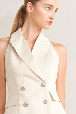 RUNWAY TAILORED WOVEN VEST - Glamourous Grace