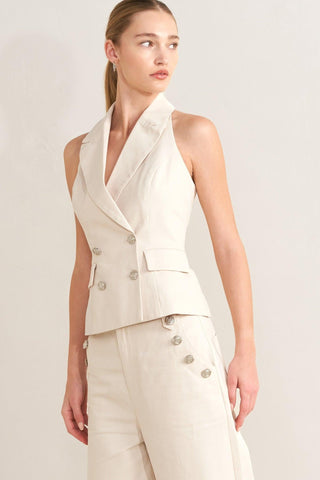 RUNWAY TAILORED WOVEN VEST - Glamourous Grace