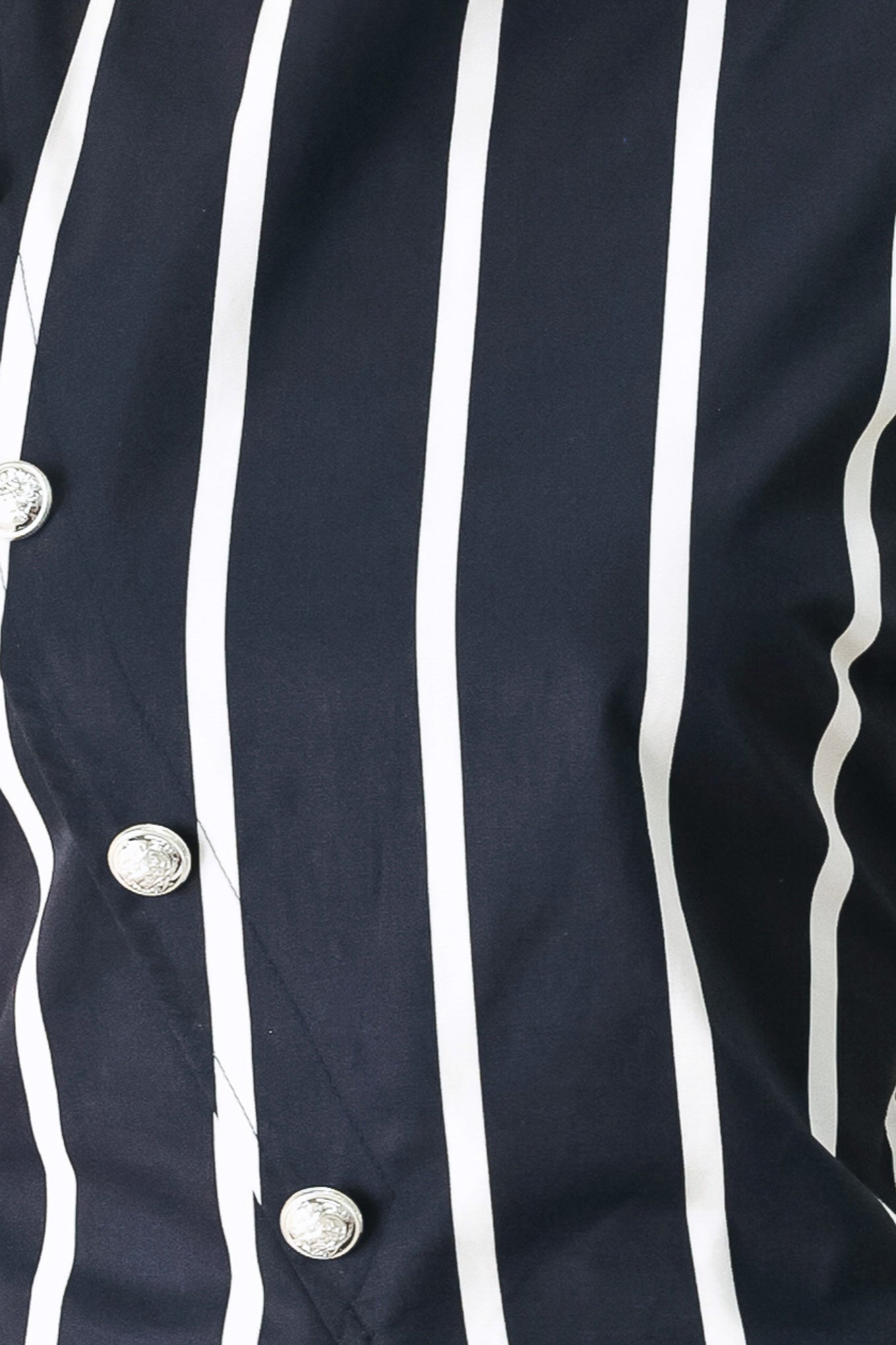DARK RHYTHM STRIPE WOVEN TOP - Glamourous Grace
