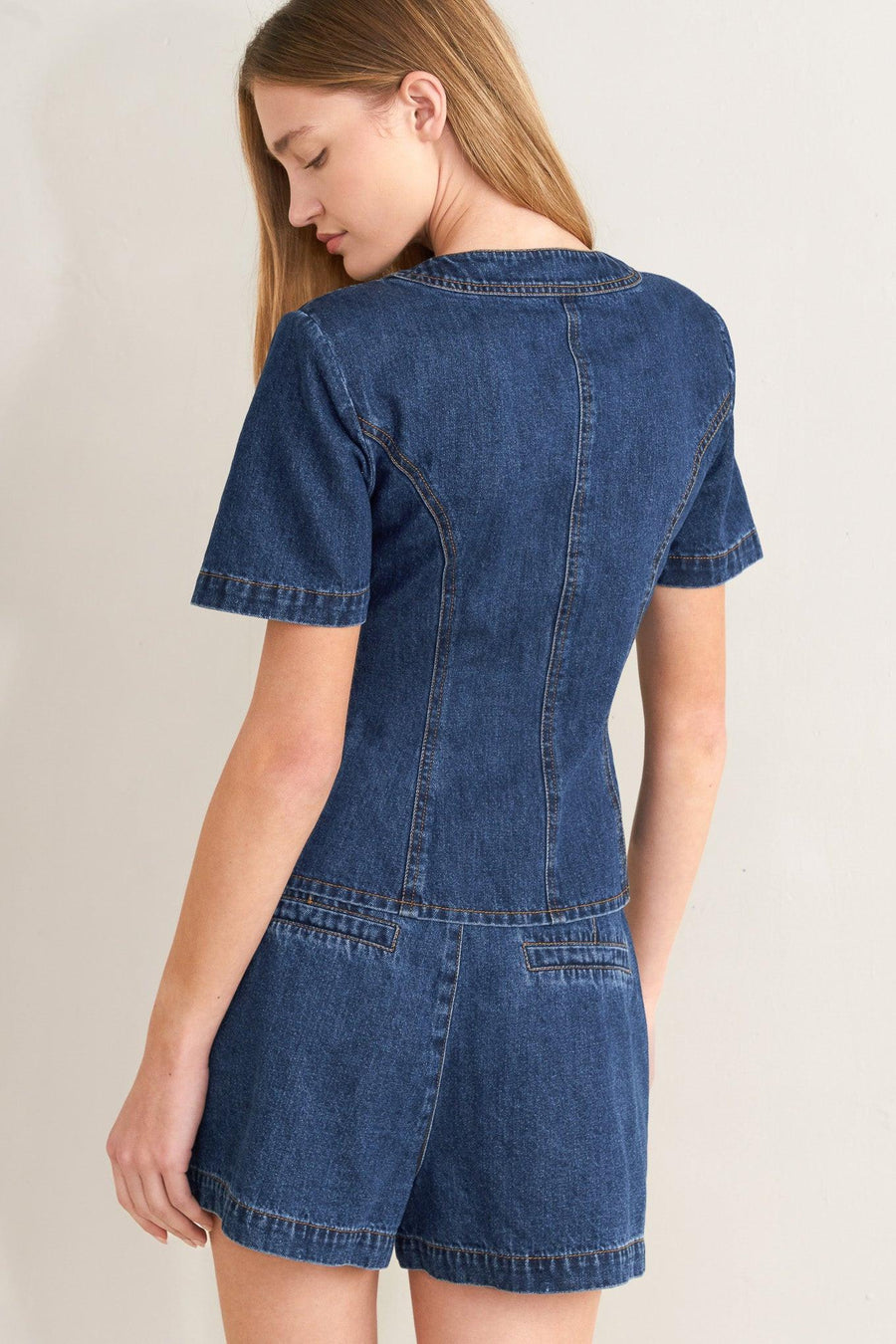 FOREVER STYLISH DENIM TOP - Glamourous Grace
