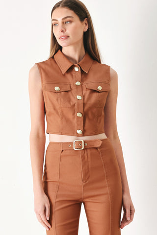 SAHARA EDIT WOVEN CROP TOP - Glamourous Grace