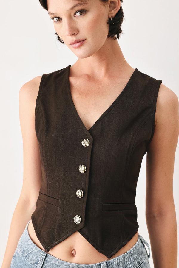 OUTLAW HEART WOVEN VEST - Glamourous Grace