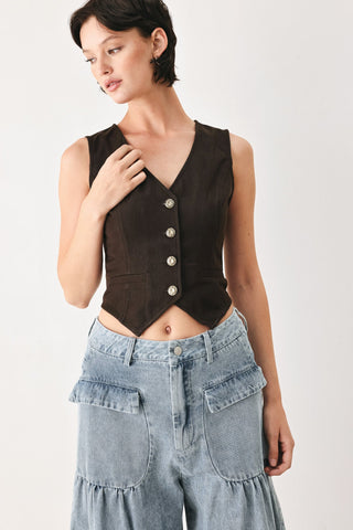 OUTLAW HEART WOVEN VEST - Glamourous Grace
