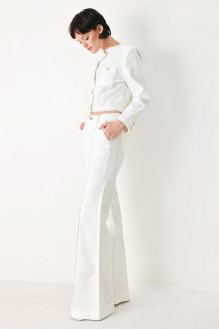 FIFTH STREET WOVEN CROP JACKET