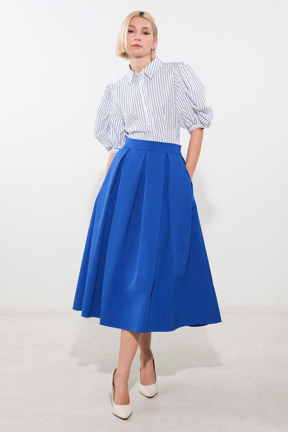 LOVE OF MINE WOVEN MIDI SKIRT - Glamourous Grace