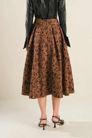 ETERNAL DEVOTION WOVEN FULL MIDI SKIRT - Glamourous Grace