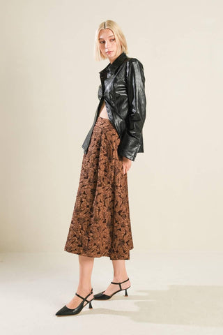 ETERNAL DEVOTION WOVEN FULL MIDI SKIRT - Glamourous Grace