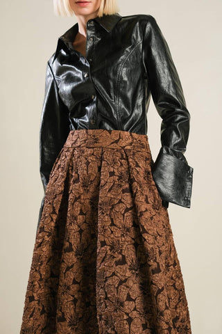 ETERNAL DEVOTION WOVEN FULL MIDI SKIRT - Glamourous Grace