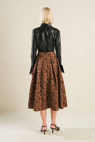 ETERNAL DEVOTION WOVEN FULL MIDI SKIRT - Glamourous Grace
