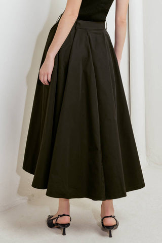 ROUGE ALLURE WOVEN FULL MIDI SKIRT - Glamourous Grace