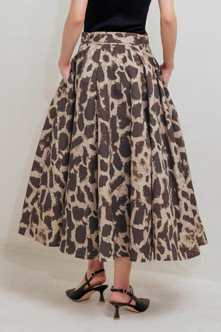 LEO LOVER WOVEN FULL MIDI SKIRT