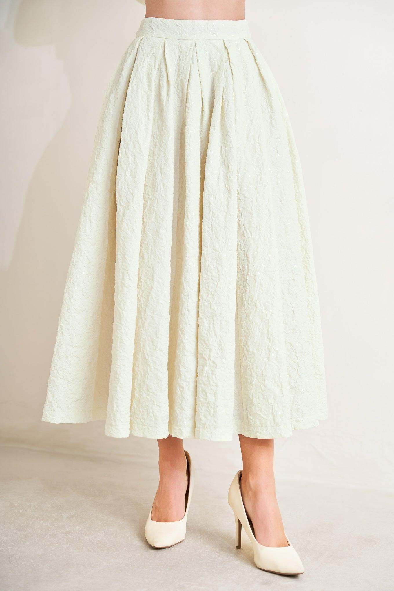 GRAND ENTRANCE WOVEN FULL SKIRT - Glamourous Grace