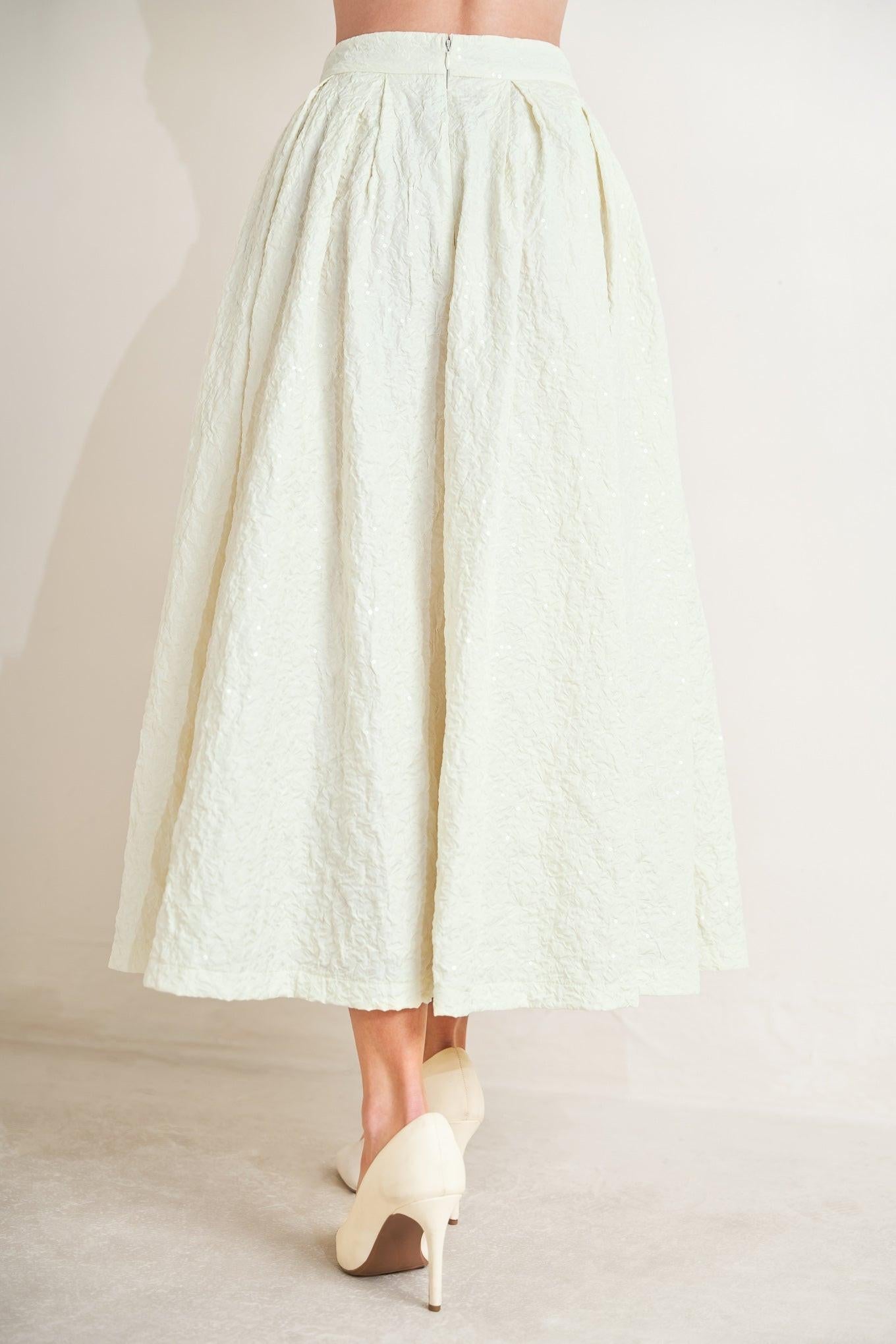 GRAND ENTRANCE WOVEN FULL SKIRT - Glamourous Grace