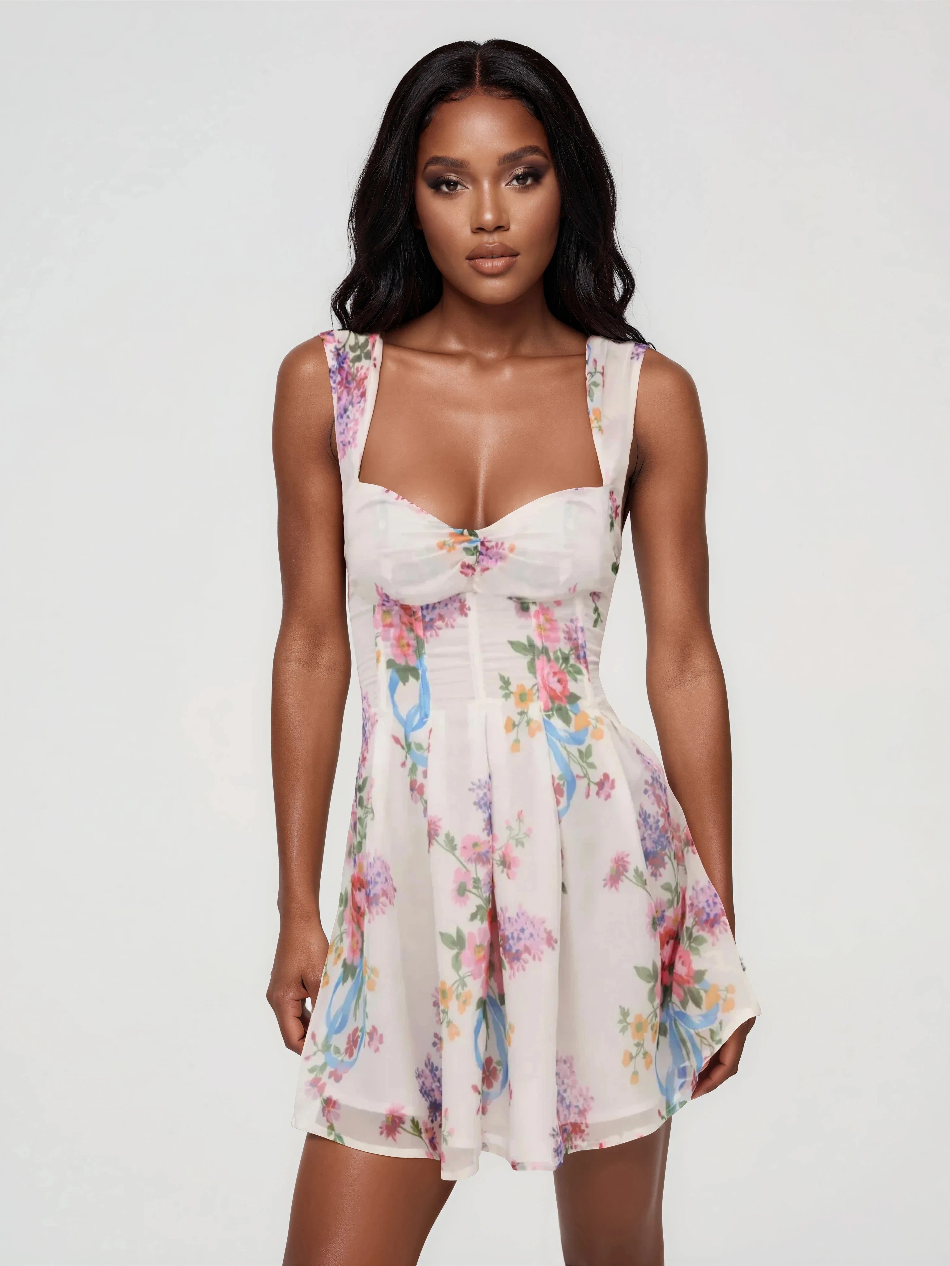 August Mini Dress – White (Final Sale) - Glamourous Grace