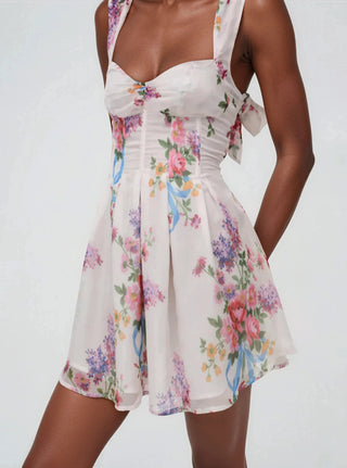 August Mini Dress – White (Final Sale) - Glamourous Grace