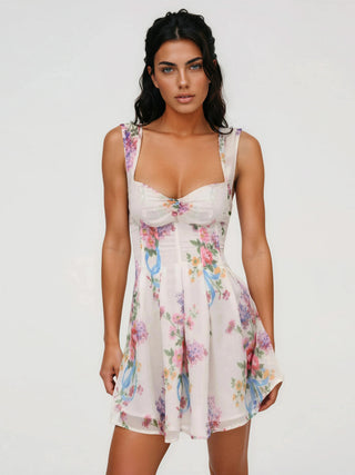 August Mini Dress – White (Final Sale) - Glamourous Grace