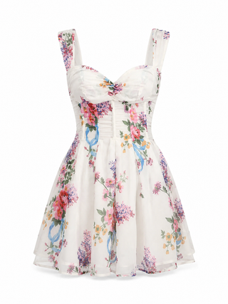 August Mini Dress – White (Final Sale) - Glamourous Grace