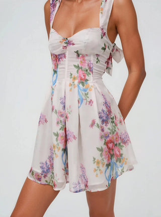 August Mini Dress – White (Final Sale) - Glamourous Grace