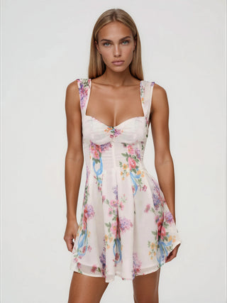 August Mini Dress – White - Glamourous Grace