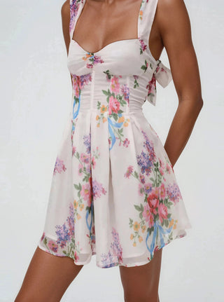 August Mini Dress – White (Final Sale) - Glamourous Grace