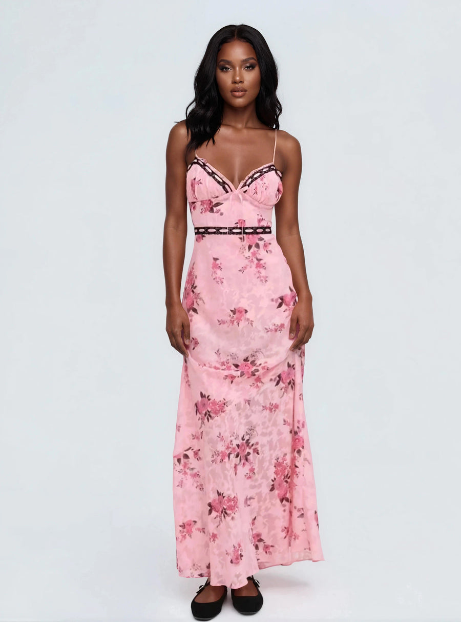 Guinevere Maxi Dress - Pink (Final Sale) - Glamourous Grace