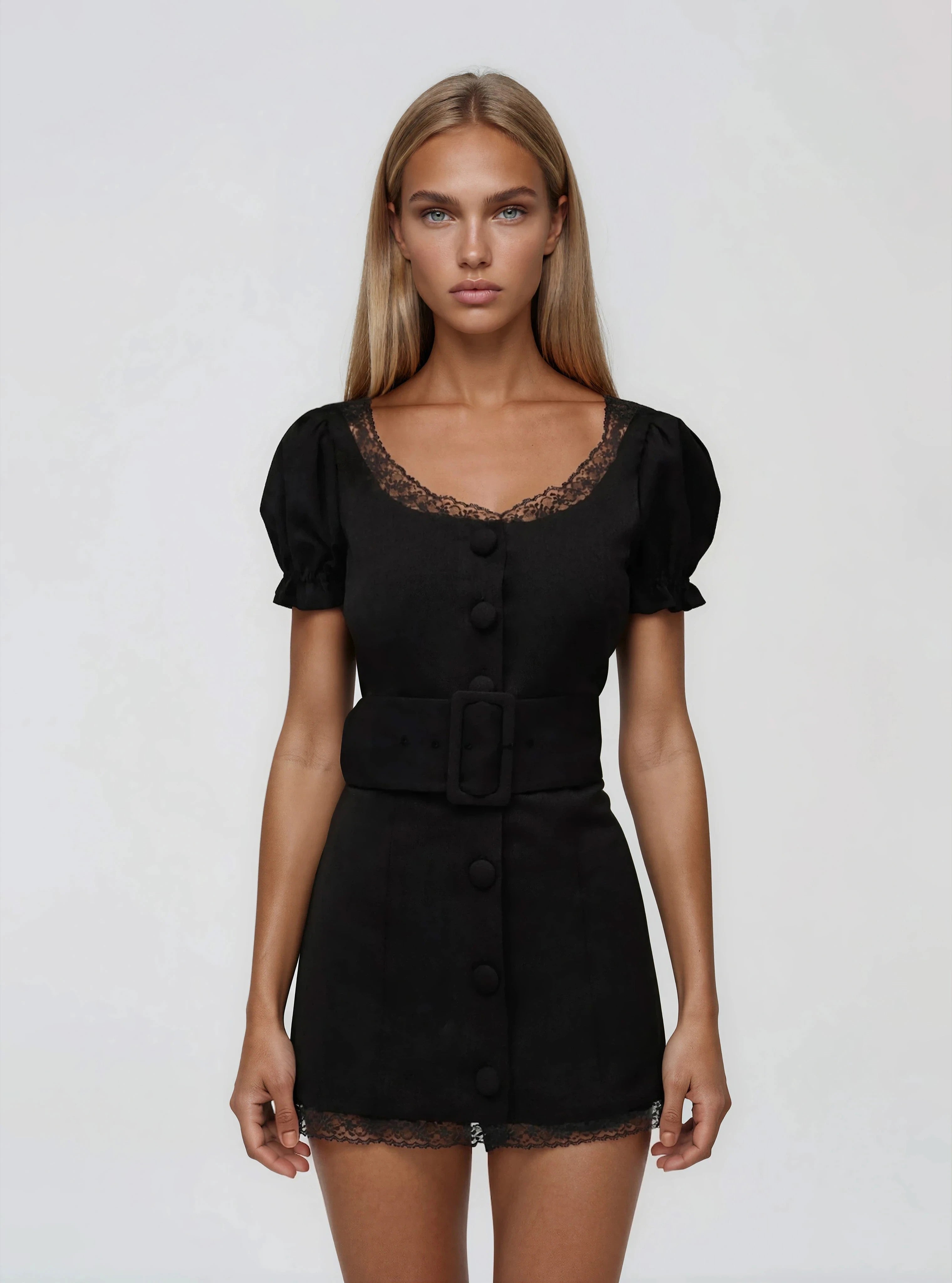 Shawna Mini Dress – Black (Final Sale) - Glamourous Grace