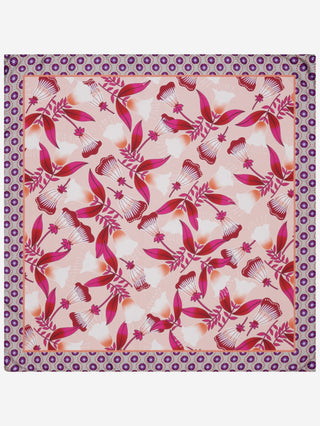Bruna (pink)- Soft and lightweight Italian foulard from pure silk - Glamourous Grace