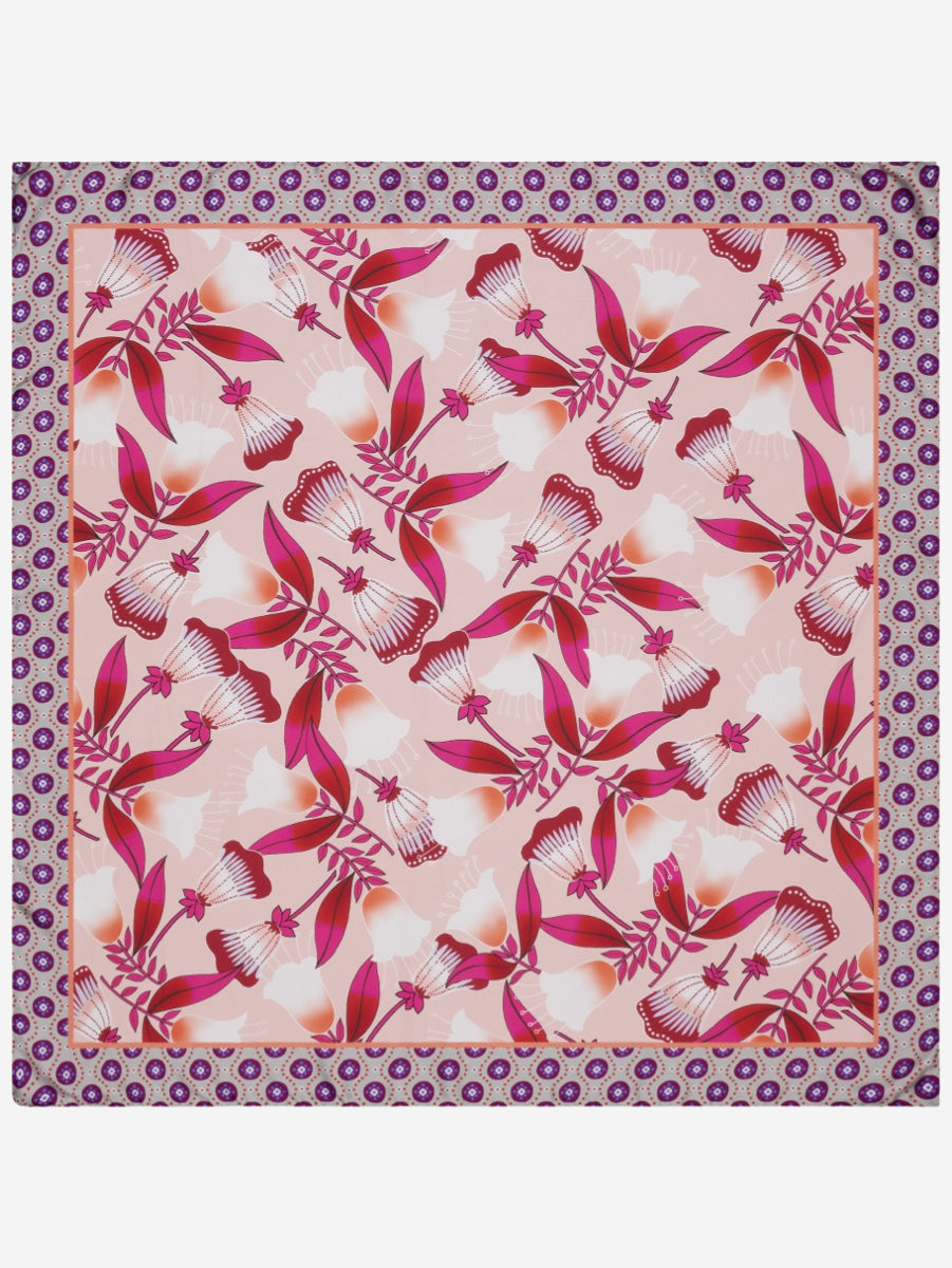 Bruna (pink)- Soft and lightweight Italian foulard from pure silk - Glamourous Grace