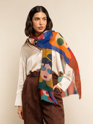 Evelina - Soft and lightweight Italian scarf from premium wool - Glamourous Grace