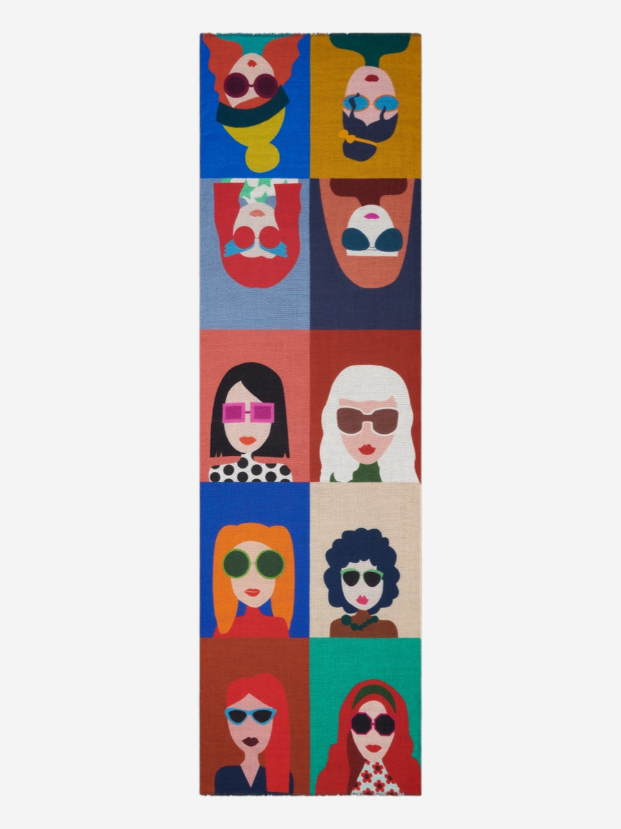 Evelina - Soft and lightweight Italian scarf from premium wool - Glamourous Grace