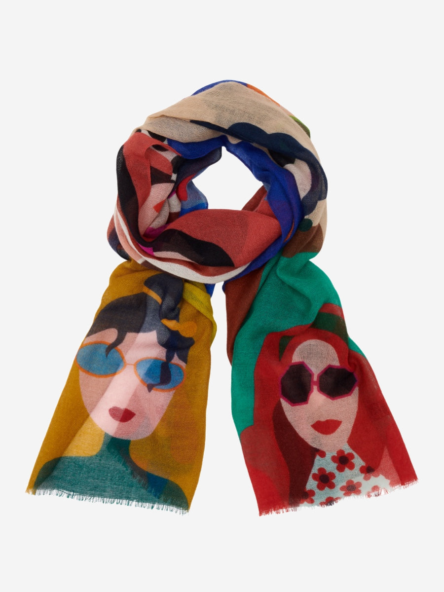 Evelina - Soft and lightweight Italian scarf from premium wool - Glamourous Grace