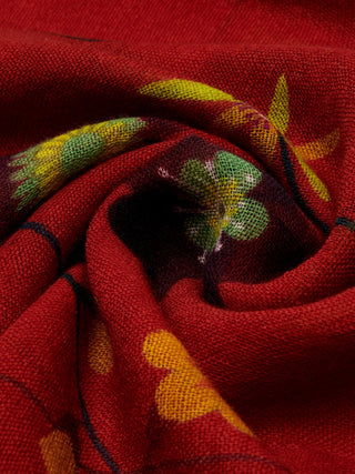 Evelina (red) - Soft and lightweight Italian scarf from premium wool - Glamourous Grace