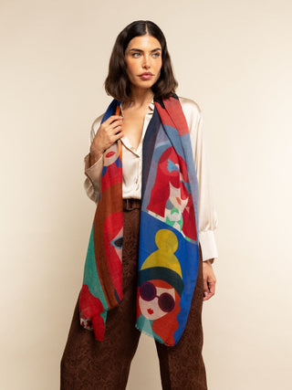 Evelina - Soft and lightweight Italian scarf from premium wool - Glamourous Grace