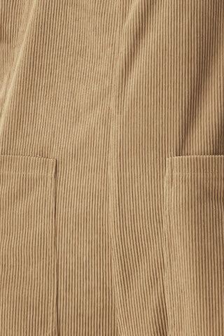 CARAMEL SLOUCHY CORDUROY JUMPSUIT