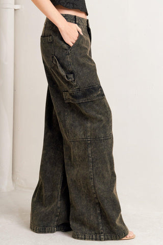 CAN'T BLAME ME GARGO DENIM PANTS