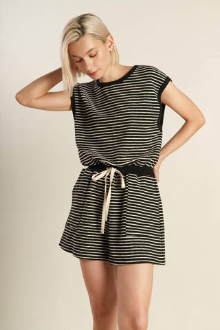 SUNSET COVE STRIP ROMPER