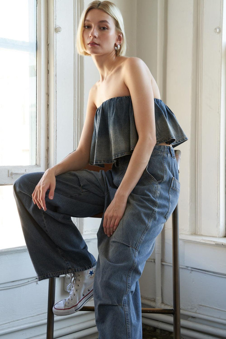 FOR THE BETTER DENIM PANTS - Glamourous Grace