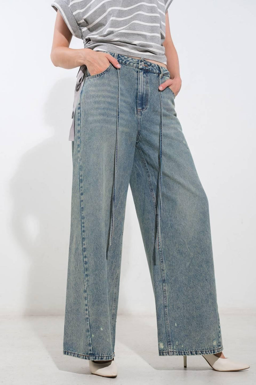 INSPIRING ALLURE DENIM PANTS - Glamourous Grace