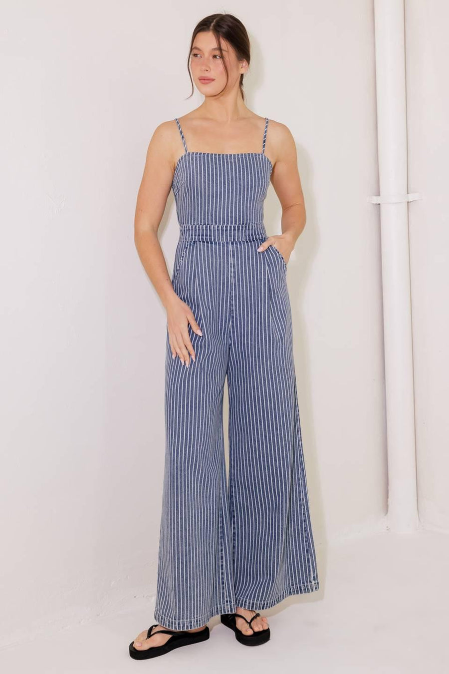 BEGIN AGAIN BLUE DENIM JUMPSUIT - Glamourous Grace