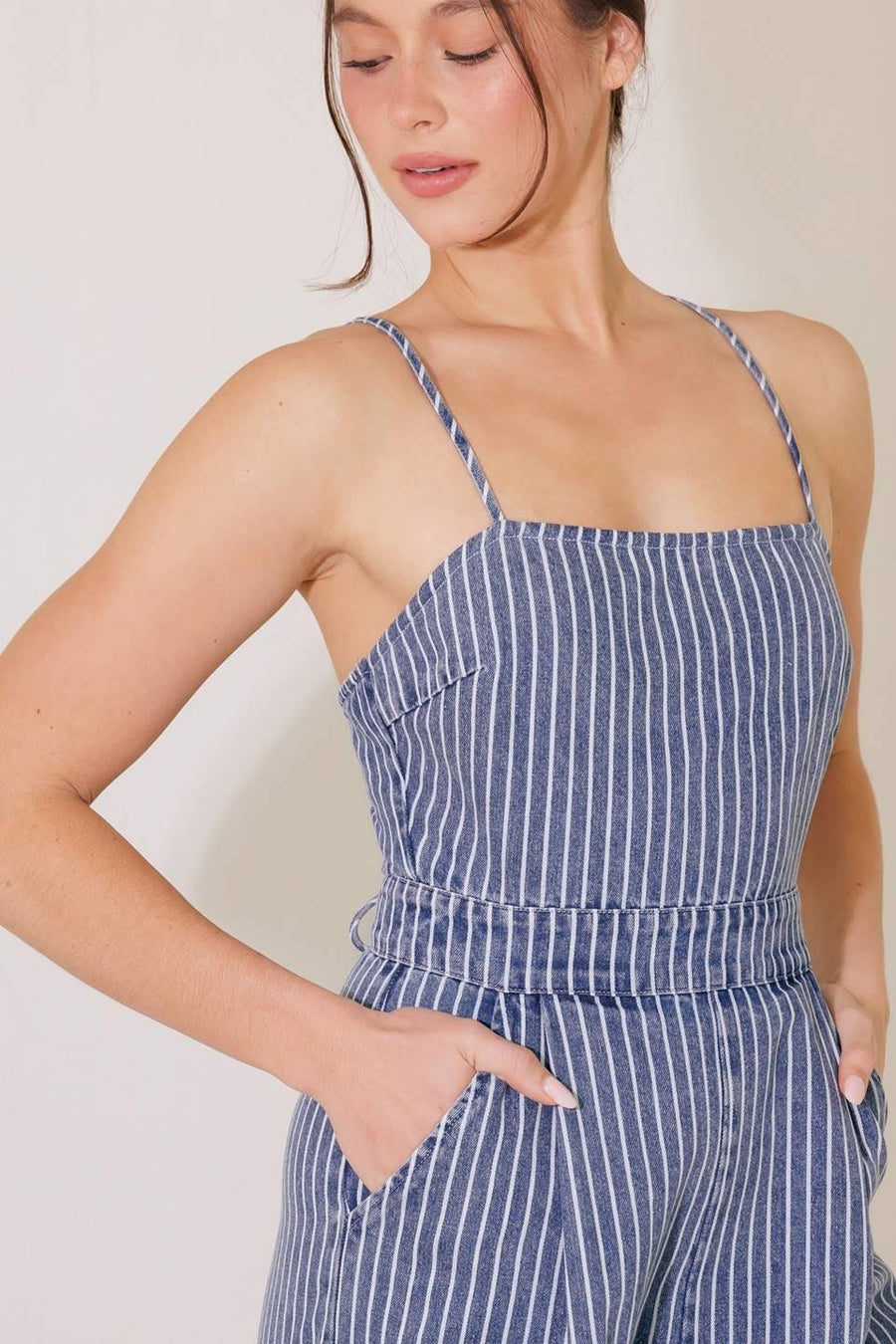 BEGIN AGAIN BLUE DENIM JUMPSUIT - Glamourous Grace