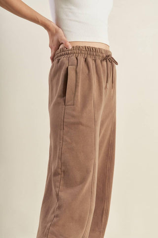 DELIGHTFUL DRAPE FRENCH TERRY JOGGER PANTS - Glamourous Grace