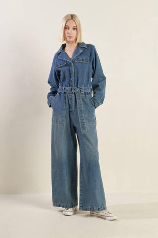PERFECT MEET DENIM JUMPSUIT - Glamourous Grace