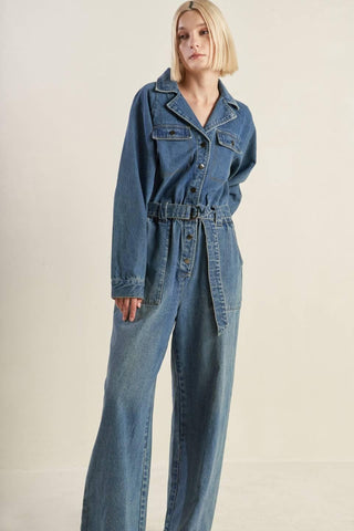 PERFECT MEET DENIM JUMPSUIT - Glamourous Grace