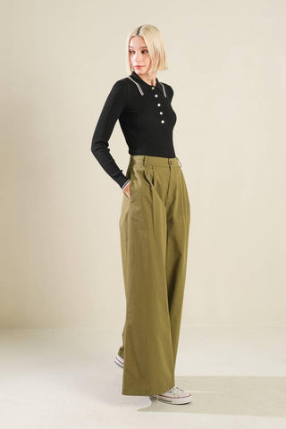 HIDDEN REFLECTIONS WOVEN PANTS - Glamourous Grace